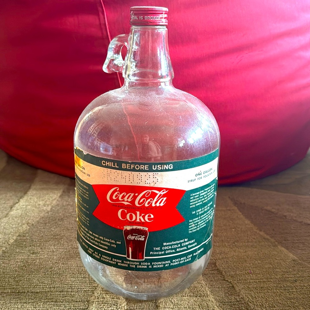 Vintage Coca-Cola syrup jug